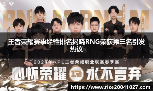王者荣耀赛事经验排名揭晓RNG荣获第三名引发热议